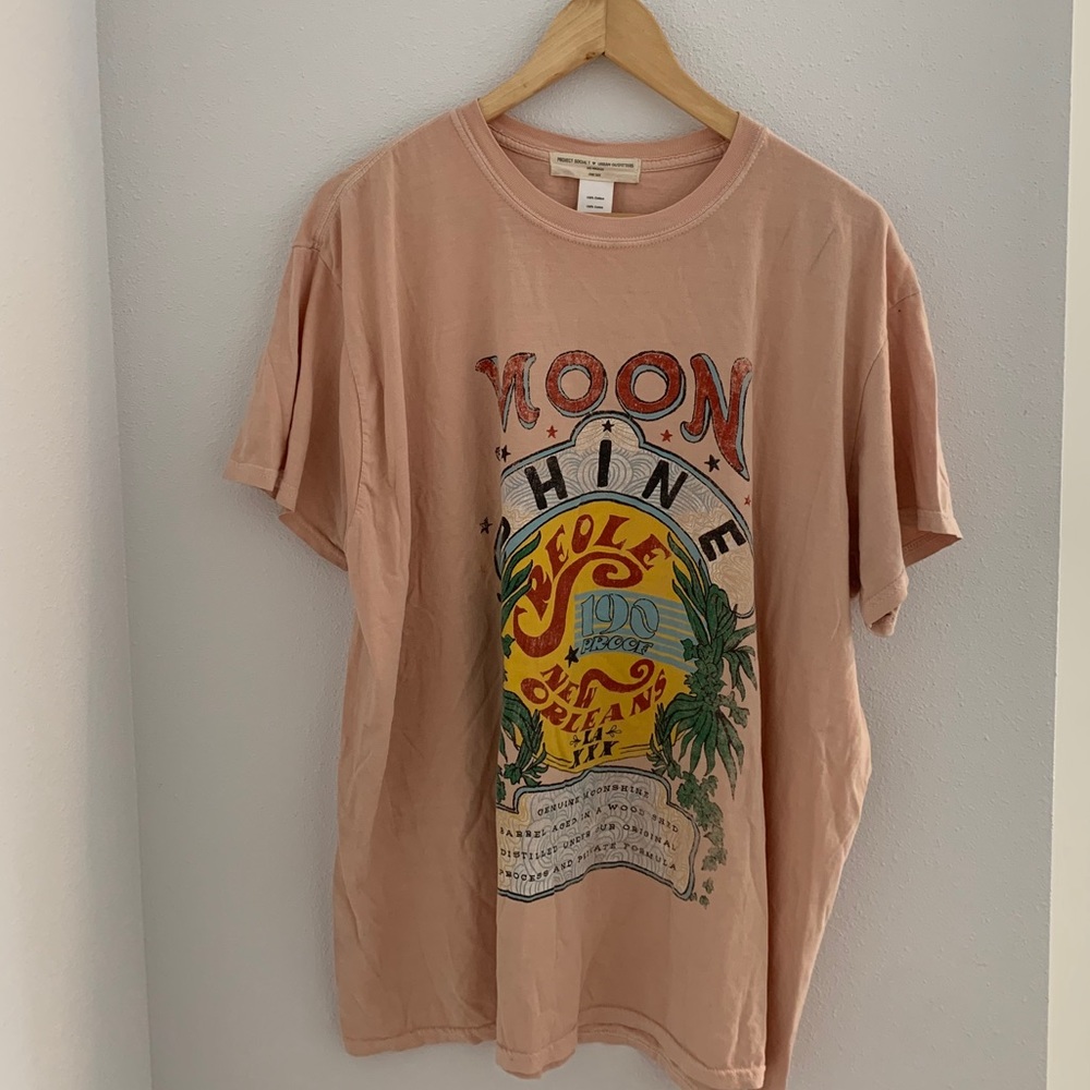 Urban Outfitters Project Social Pink Moonshine Tee